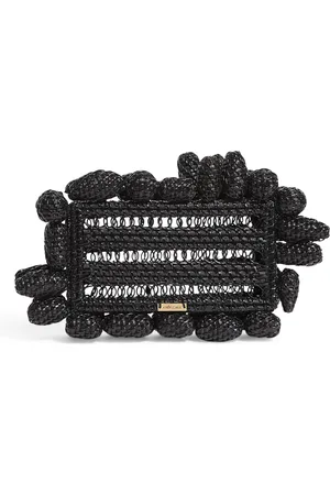 Cult Gaia Rattan Akira Clutch Bag