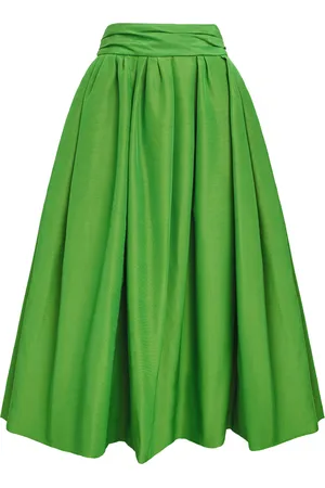 Carolina Herrera Cummerbund Midi Skirt