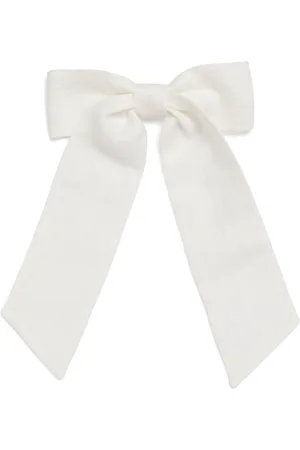 Il gufo Linen-Blend Bow Hair Clip