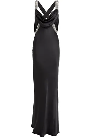 Zuhair Murad Satin Embellished Draped Gown