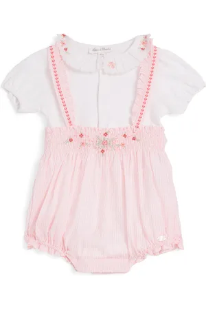 Tartine Et Chocolat Cotton Playsuit and Dungarees Set