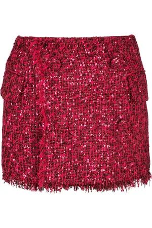 Balmain Tweed Sequinned Skort