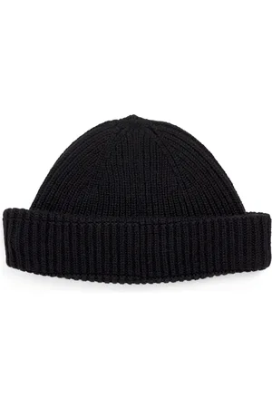 JOHN SMEDLEY Wool-Cashmere Ribbed Beanie