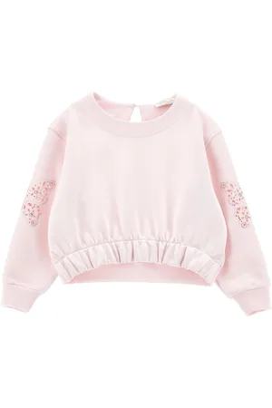 MONNALISA Embroidered Butterfly Sweatshirt