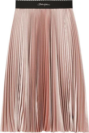 Dolce & Gabbana Metallic Pleated Skirt