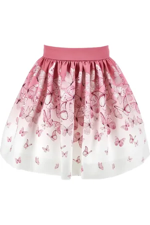 MONNALISA Butterfly Print Skirt