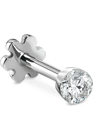 Maria Tash Gold Invisible Set Diamond Threaded Stud Earring