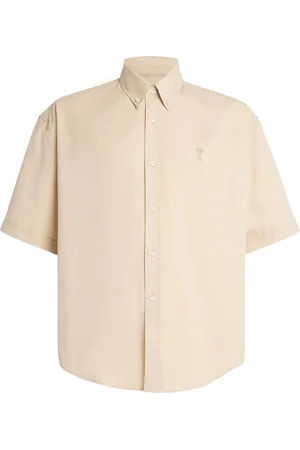 Ami Cotton Oversized Short-Sleeve Shirt
