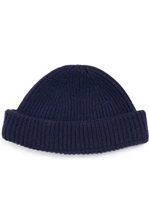 JOHN SMEDLEY Cashmere-Wool Ribbed Beanie