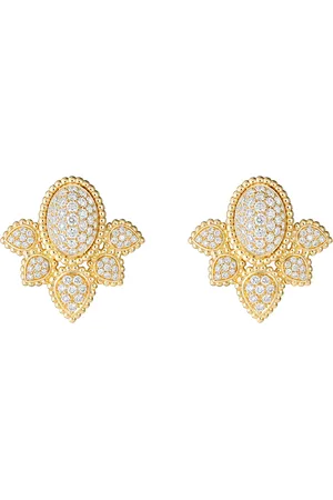 Boucheron Yellow and Diamond Serpent Bohème Vintage Stud Earrings