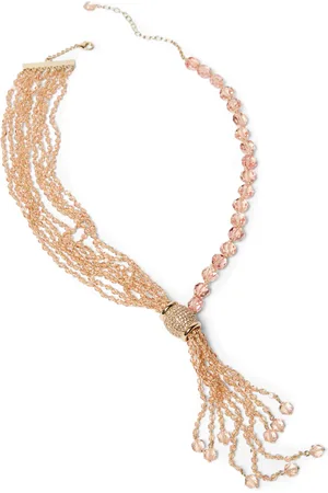 Persona by Marina Rinaldi Asymmetric Fringed Rivetto Necklace
