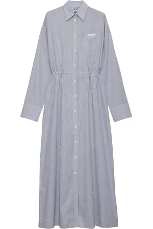 Prada Cotton Poplin Maxi Shirt Dress