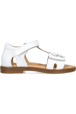 Papouelli Leather Emerald Sandals