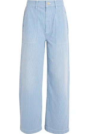 Claudie Pierlot Striped Wide-Leg Jeans