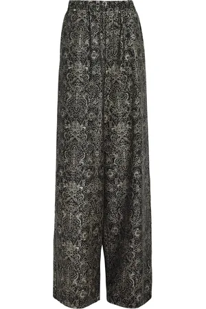 Max Mara Silk Printed Trousers