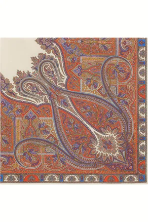 Saint Laurent Silk Paisley Scarf