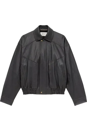 Saint Laurent Leather Bomber Jacket