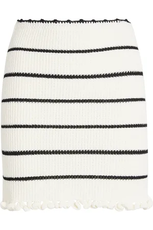 Claudie Pierlot Knitted Striped Mini Skirt
