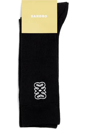 Sandro Embroidered Logo Socks
