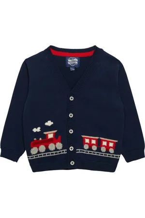 FrenchTrotters Cotton Train Cardigan