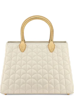 Bvlgari Leather Serpentine Duo Top-Handle Bag