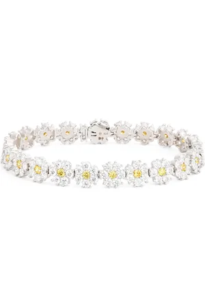 Hatton Labs Sterling Daisy Tennis Bracelet