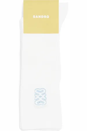 Sandro Embroidered Logo Socks