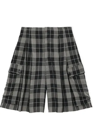 Loewe Oversized Chequered Shorts