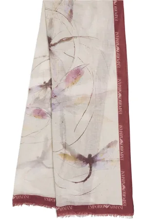 Emporio Armani Dragonfly Print Scarf