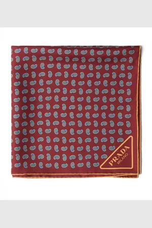 Prada Silk Paisley Print Scarf