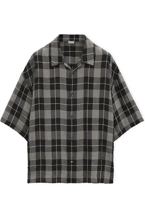 Loewe Short-Sleeve Chequered Shirt