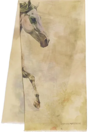 Emporio Armani Horse Print Scarf