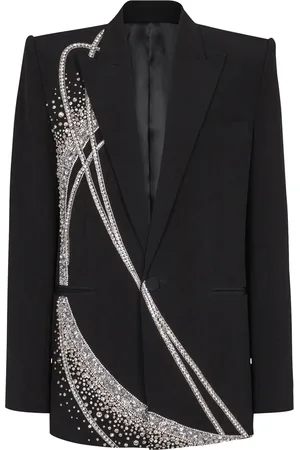Balmain Embroidered Single-Breasted Blazer