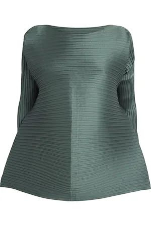 Issey Miyake Paneled Pleats Top