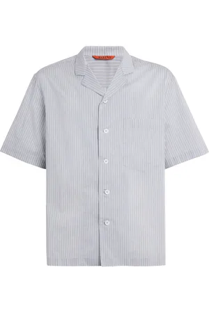 BARENA Cotton-Silk Striped Shirt
