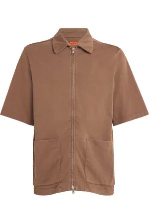 BARENA Cotton Zip-Up Overshirt
