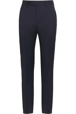 LARDINI Cotton Tailored Drop Trousers