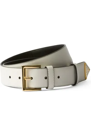 Prada Leather Logo Belt