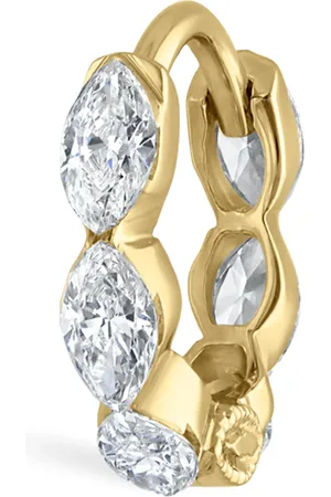 Maria Tash Invisible Set Diamond Marquise Eternity Single Hoop Earring