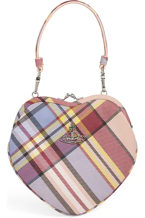 Vivienne Westwood Tartan Belle Heart Clutch Bag