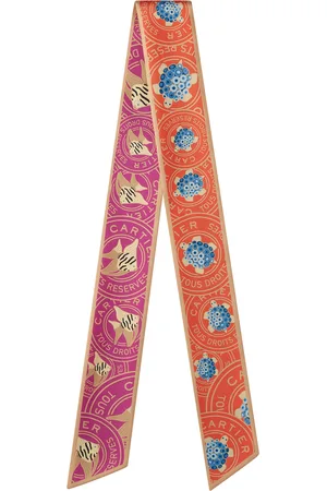 Cartier Silk Characters Scarf