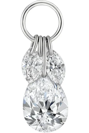 Maria Tash Floating Pear Diamond Plume Charm