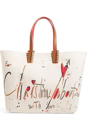 Christian Louboutin Large Canvas Cabata Beach Bag
