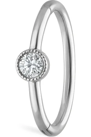 Maria Tash Scalloped Diamond Clicker Single Hoop Earring