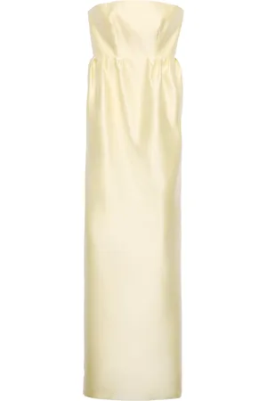 Prada Silk Strapless Maxi Dress