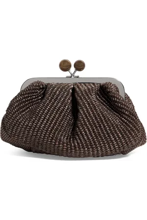 Max Mara Small Raffia-Effect Pasticcino Bag