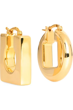 Jacquemus Yellow -Plated Rond Carré Earrings