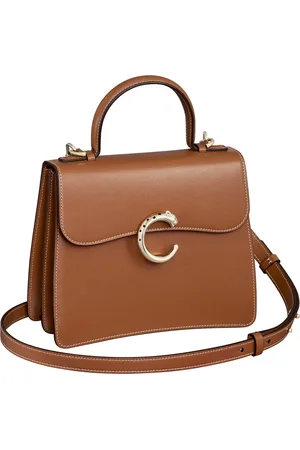 Cartier Small Calfskin Panthère de Top-Handle Bag