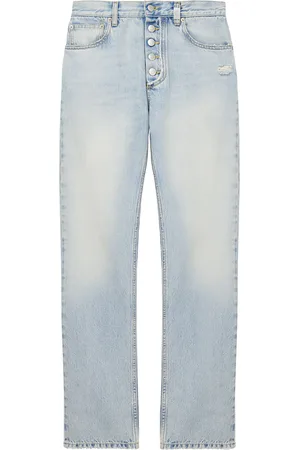 Alexander McQueen Skull-Plaque Slim Jeans