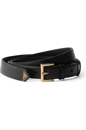 Prada Leather Logo Belt